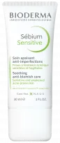 BIODERMA product photo, Sebium Sensitive 30ml, trattamento per pelle a tendenza acneica