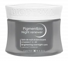 BIODERMA product photo, Pigmentbio Night renewer 50ml, crema rigenerante notte per pelle soggetta a iperpigmentazione